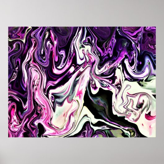 Abstracte kleurstudie 215, poster (Voorkant)