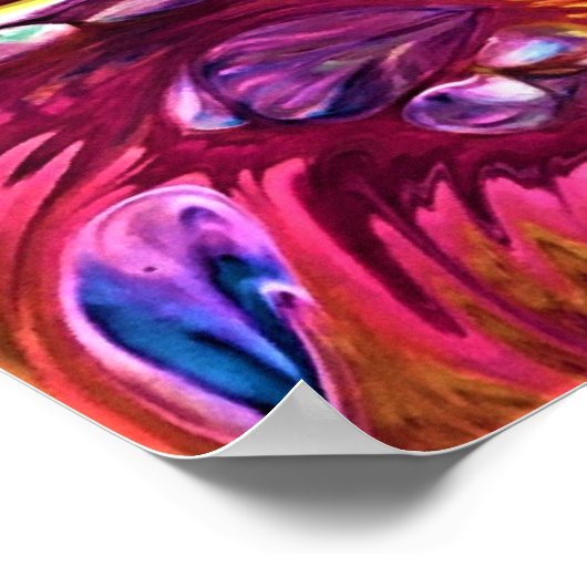 Abstracte kleurstudie 219, poster (Hoek)