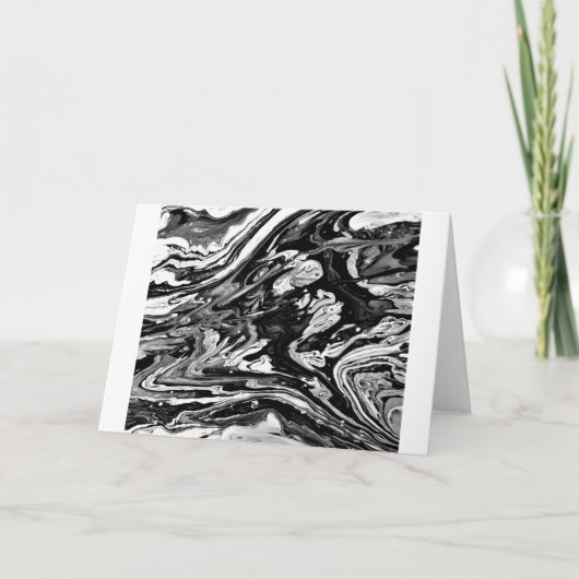 Abstracte kleurstudie 21 / Noir, Kaart (Voorkant)