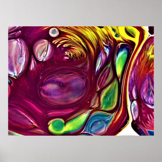 Abstracte kleurstudie 220, poster (Voorkant)