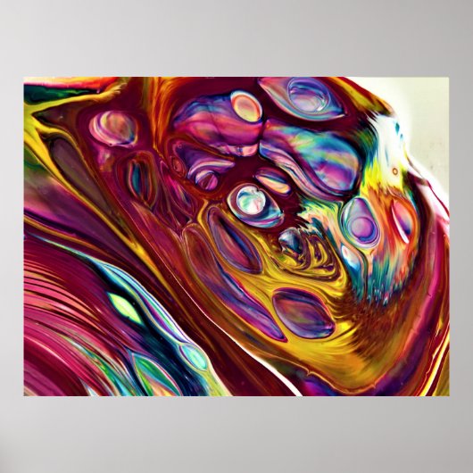 Abstracte kleurstudie 225, poster (Voorkant)