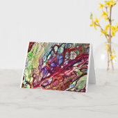 Abstracte kleurstudie 231, Kaart (Gele Bloem)