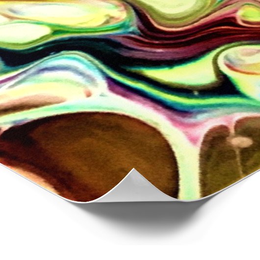 Abstracte kleurstudie 231, poster (Hoek)