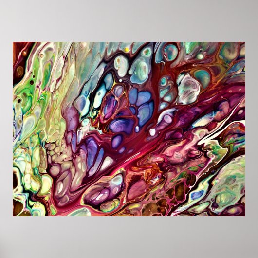 Abstracte kleurstudie 231, poster (Voorkant)