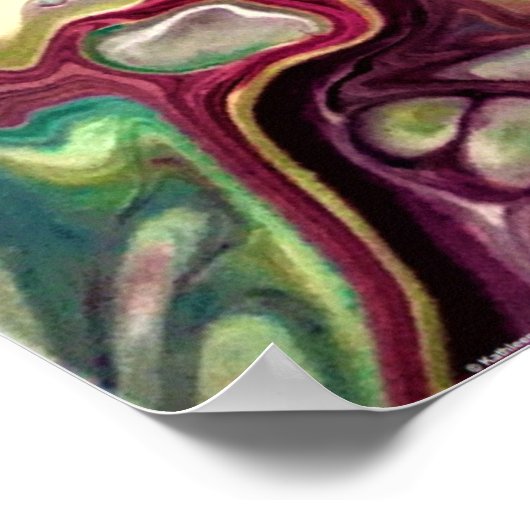 Abstracte Kleurstudie 233, Poster (Hoek)