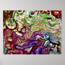 Abstracte Kleurstudie 233, Poster