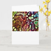 Abstracte Kleurstudie 234, kaart (Gele Bloem)