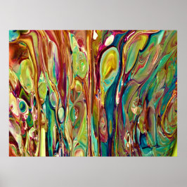 Abstracte kleurstudie 236, poster