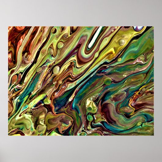 Abstracte kleurstudie 238, poster (Voorkant)