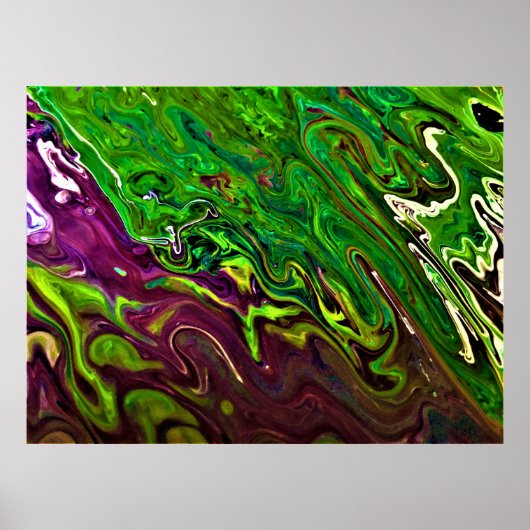 Abstracte kleurstudie 241, poster (Voorkant)