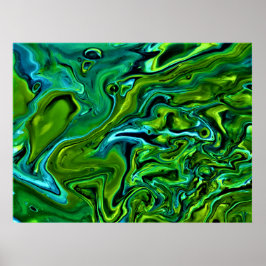 Abstracte kleurstudie 251, poster