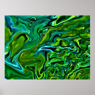 Abstracte kleurstudie 251, poster