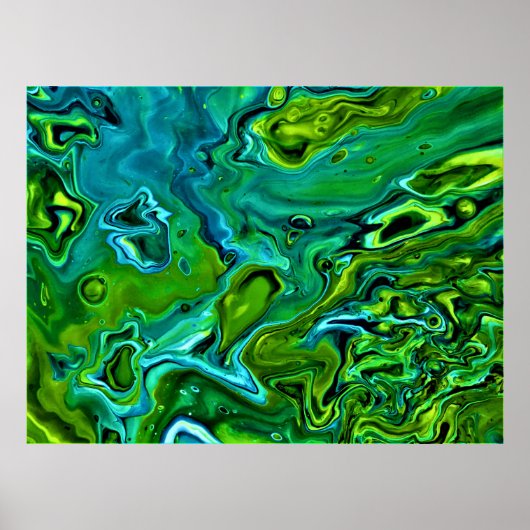 Abstracte kleurstudie 252, poster (Voorkant)