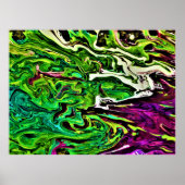 Abstracte kleurstudie 257, poster (Voorkant)