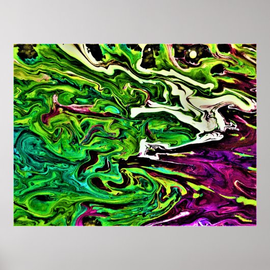 Abstracte kleurstudie 257, poster (Voorkant)