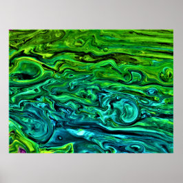 Abstracte kleurstudie 258, poster