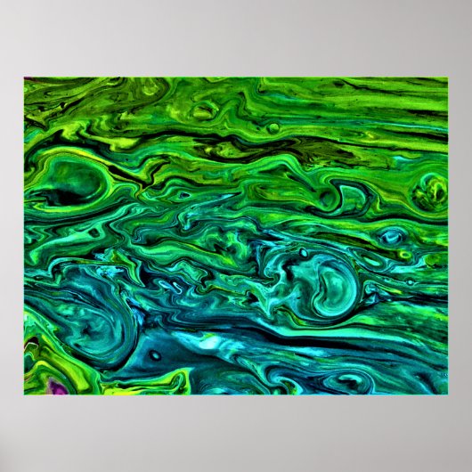 Abstracte kleurstudie 258, poster (Voorkant)