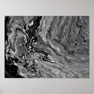 Abstracte kleurstudie 25 / Noir, Poster