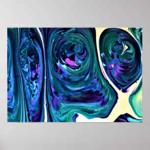 Abstracte kleurstudie 278, poster