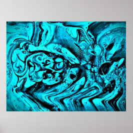 Abstracte kleurstudie 27; poster