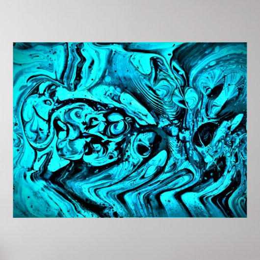 Abstracte kleurstudie 27; poster (Voorkant)