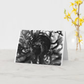 Abstracte kleurstudie 287 / Noir, kaart (Gele Bloem)