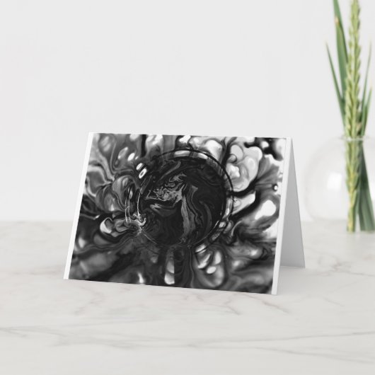 Abstracte kleurstudie 287 / Noir, kaart (Voorkant)