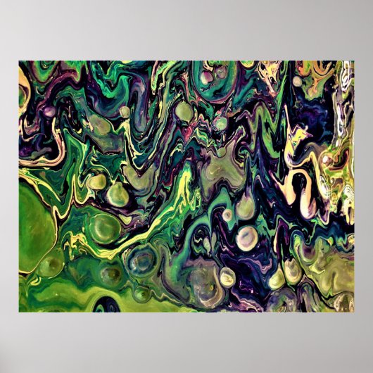 Abstracte kleurstudie 290, poster (Voorkant)