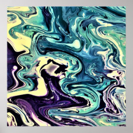 Abstracte kleurstudie 298, poster