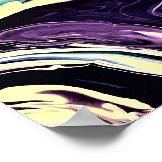 Abstracte kleurstudie 298, poster (Hoek)