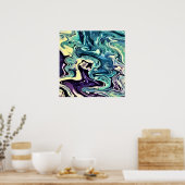 Abstracte kleurstudie 298, poster (Keuken)