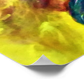 Abstracte kleurstudie 2, poster (Hoek)