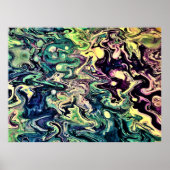 Abstracte kleurstudie 301, poster (Voorkant)