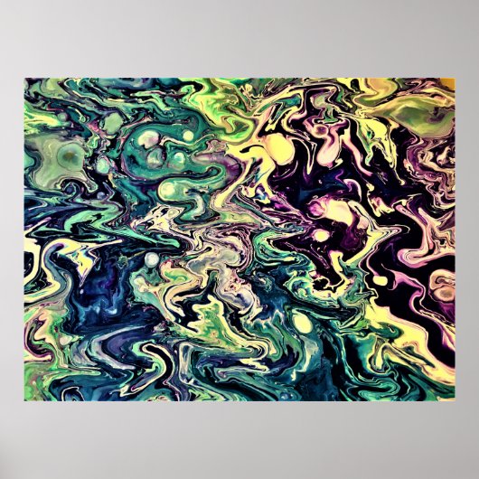 Abstracte kleurstudie 301, poster (Voorkant)