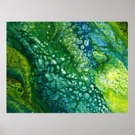 Abstracte kleurstudie 307, poster