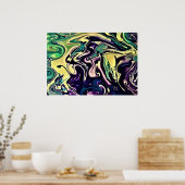 Abstracte kleurstudie 308, poster (Keuken)