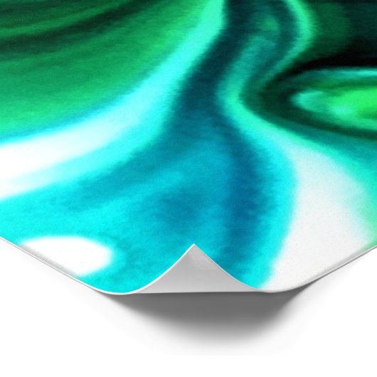 Abstracte kleurstudie 310, poster (Hoek)