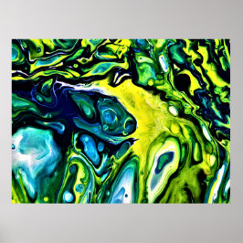 Abstracte kleurstudie 313, poster