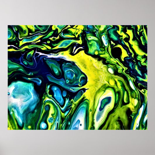 Abstracte kleurstudie 313, poster (Voorkant)