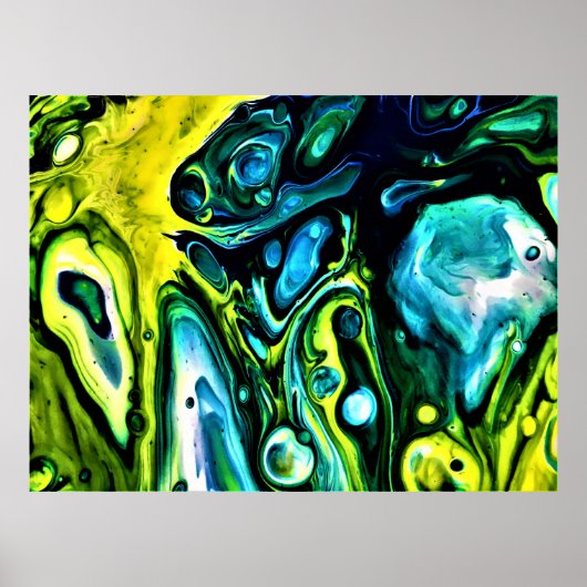 Abstracte kleurstudie 314, poster (Voorkant)