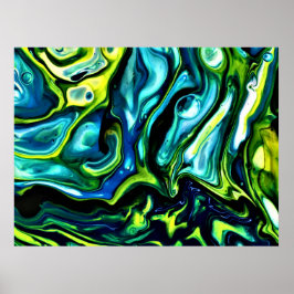 Abstracte kleurstudie 315, poster