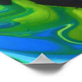 Abstracte kleurstudie 317, poster (Hoek)