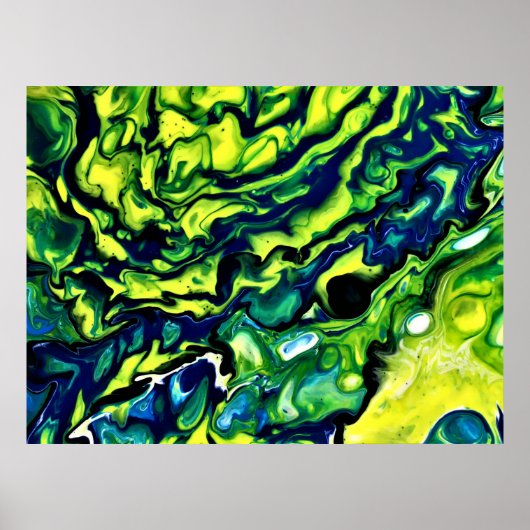 Abstracte kleurstudie 318, poster (Voorkant)