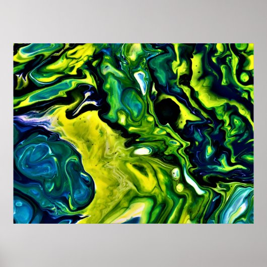 Abstracte kleurstudie 319, poster (Voorkant)