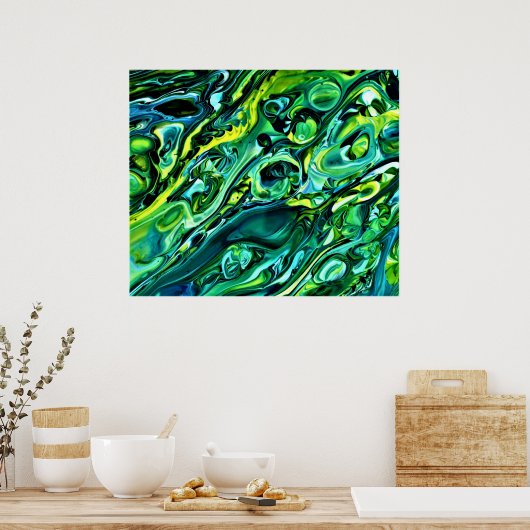 Abstracte kleurstudie 320, poster (Keuken)