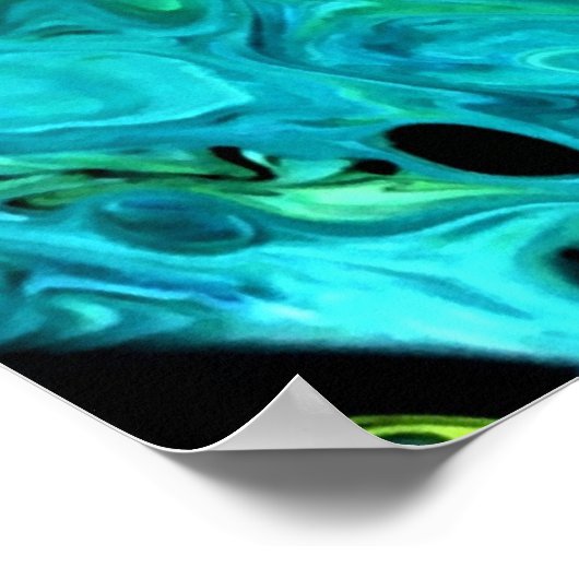 Abstracte kleurstudie 322, poster (Hoek)