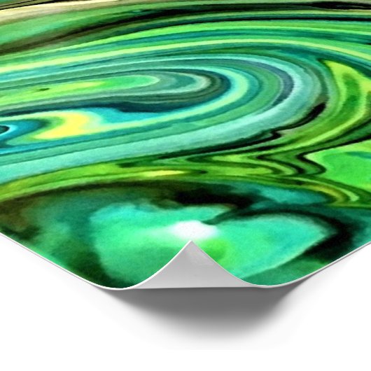 Abstracte kleurstudie 327, poster (Hoek)