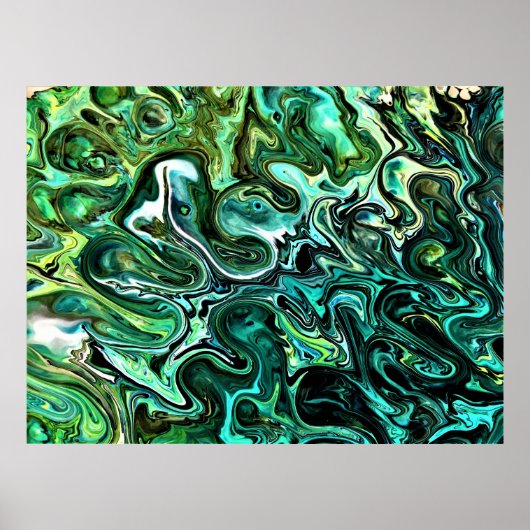 Abstracte kleurstudie 327, poster (Voorkant)