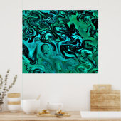 Abstracte kleurstudie 328, poster (Keuken)