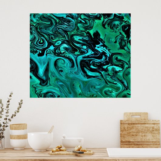 Abstracte kleurstudie 328, poster (Keuken)